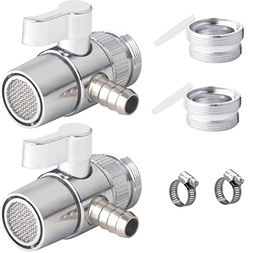 2 Pack Faucet Diverter Valve with Aerator for Countertop Water