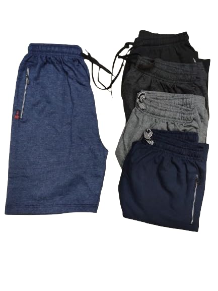 ellai style icon 5 Pieces Zip Men's Shorts for Casual | 100% Cotton | Yoga & Gym | Sportswear | Running Shorts | Sleep wear | Night Wear | Jogging Shorts-picture-21