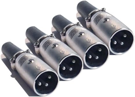 Mr。DJ xlrmh4 2ペアXLRオスヘッド3ピンコネクタでのスピーカーケーブル