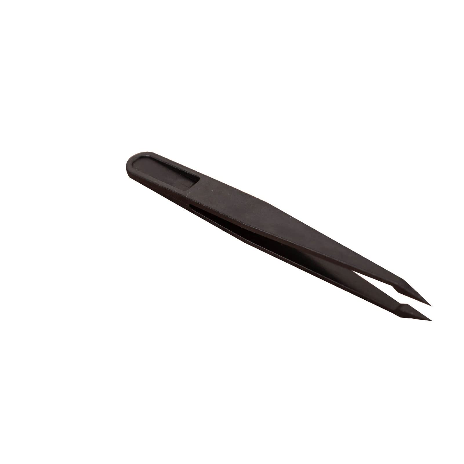 JINGYAN Pęsety Anti-static Curved Straight Black Tweezer Nail Art Beads Nipper Picking Eyelash Clip Sequins Rhinestones Tool
