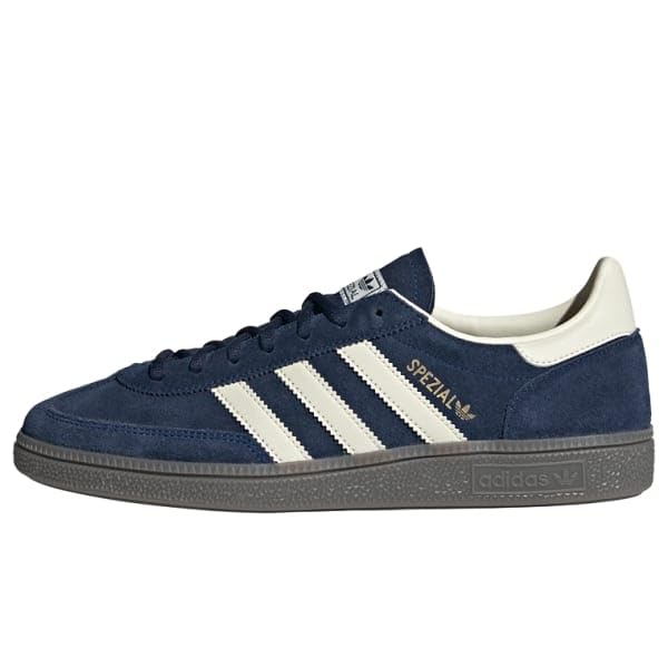 adidas NINDIG/CREWHT/FTWWHT Men's Handball Spezial Night indigoCream FTWR White 13.5 US, Wide