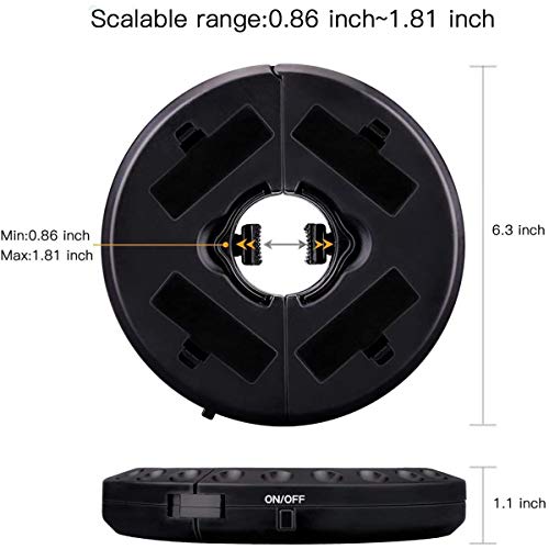 Image of HELESIN Patio Umbrella Light, 28 LED Lights at 200 lumens 3 Lighting Modes Cordless 4 x AA Battery Operated, Umbrella Pole Light for Patio Umbrellas, Camping Tents or Outdoor Use (Warm White)