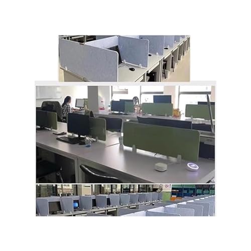 Cloison de bureau anti distraction panneau bleu de table - 6