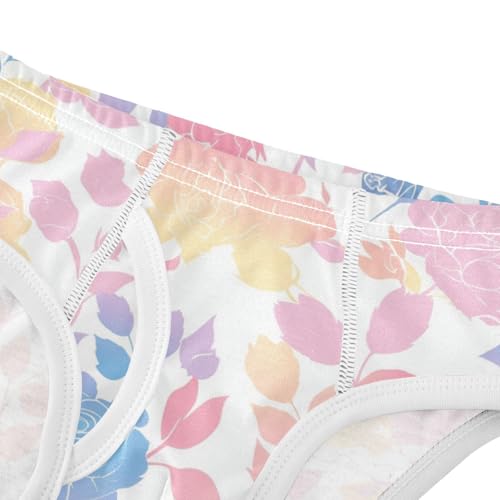 KLL Seamless Pattern Vintage Roses Toddler Boy Cotton Briefs Breathable Children Undies4