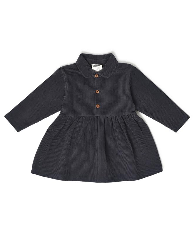 Image of Mi Arcus Corduroy Collar Dress for Baby Girl