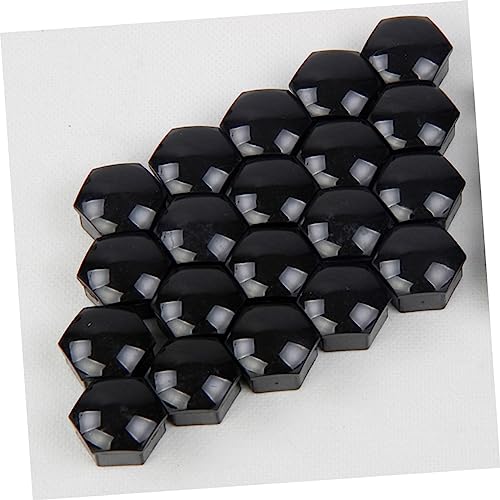 Tapas negras para tornillos para protección contra polvo para automóvil y bicicleta con diseño hexagonal duradero miniatura 7