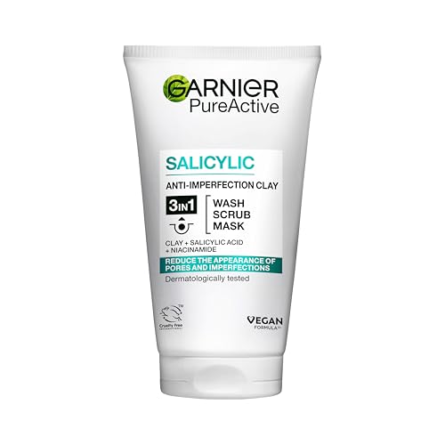 Garnier Pure Activo 3-en-1 de lavado / Scrub / Mascarilla 150 ml (el embalaje puede variar)
