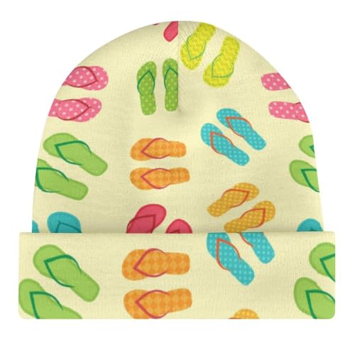 Colorful Summer Flip Flops Kids Beanie Hat for for Girls Boys Children Cap Winter Knitted Chemo Cancer Headwear Accessories Gifts Decoration4