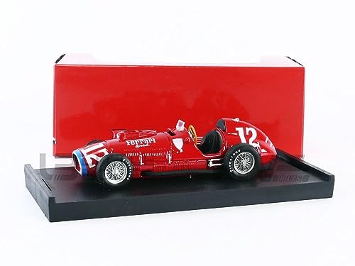 Descrizione del prodotto:Costruttore:Brumm/Marca:Ferrari/Tipo:375 – Rookie test Indianapolis 1952/Anno:1952/Scala:1:43/Colore:rosso-blu/Materiale:MT/Riferimento produttore:R126B/Numero di corsa:12/Pilota:A. Ascari/NOTA: