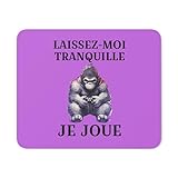 Surface textile douce et fluide : précision parfaite pour souris optique ou laser.
