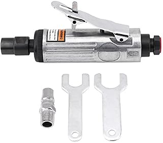 3mm/6mm Pneumatic Air Die Grinder, Straight Air Die Grinder Ingersoll Rand Mini Air Die Grinder Kit Air Die Grinder Tool Grinding Kit Polishing Engraving Tool 90PSI