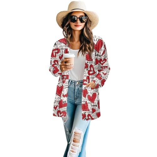 Image of Cardigan for Women Long Sweater Open Front Sweaters Fashion Lightweight Cardigans with Pockets