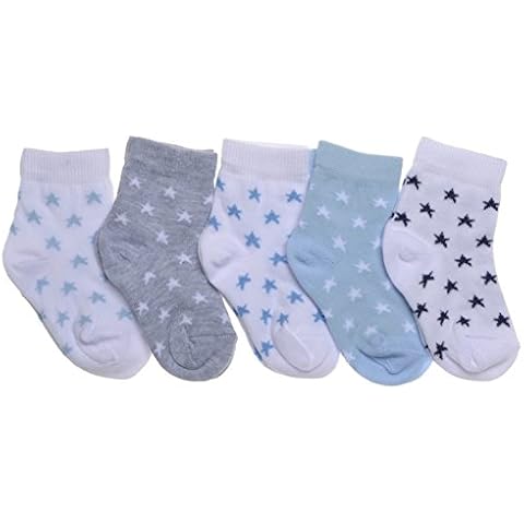 5 Pairs of WB SOCKS Baby Socks with Stars Cover