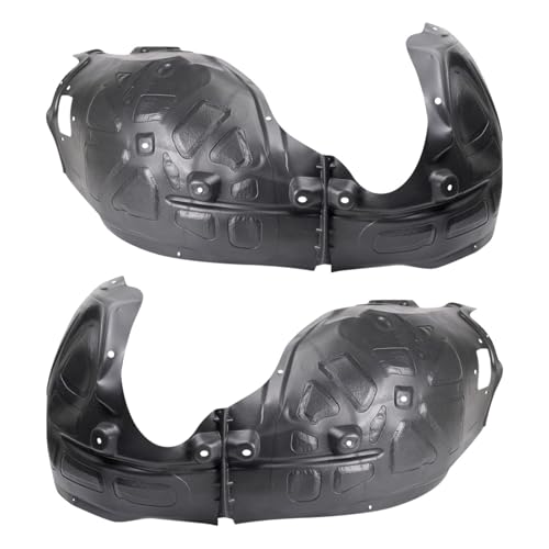 Image of TRQ Front Driver & Passenger Side Inner Fender Liner Set Compatible with 2015-2022 Dodge Charger Pursuit R /T SXT 2018-2022 Charger GT