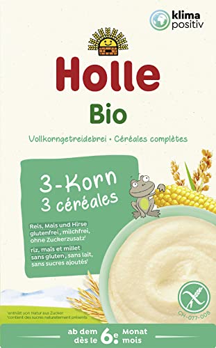 Holle Bio Babybrei 3-Korn aus Reis, Mais und Hirse, 250 g