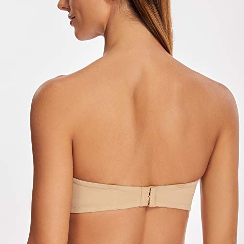 Image of MELENECA Women's Stay Put Padded Cup with Lift Underwire Push Up Strapless Bras