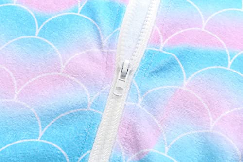 Image of Girls Swim Cover Up Kids Swimsuit Coverup Terry Zip-Up Beach Bathing Suit Wraps with Sunglasses