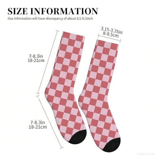 Image of Checkered Socks, Cute Socks for Women for Travel, Running, Daily