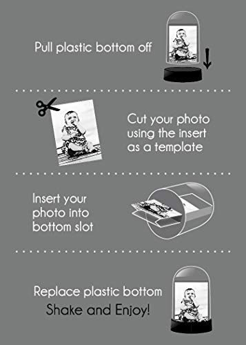 2.5" X 3.5" Photo Snow Globe #TOP1