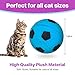 SPOT Sponge Soccer Ball Cat Toys - Interactive and Colorful Plush Toy, Fun for Cats and Kittens to Bat and Chase, Keep Cats Entertained - 1.5