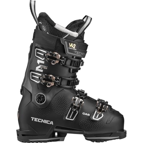 Tecnica Mach1 MV 95 W All Mountain/High Performance Women's Downhill Ski Boot (Black, 26.5)