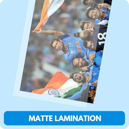 Image of Cricket Poster | Set of 40 Mini Cricketers Posters (15 X10 Cm) | Posters for wall, boys, hostel | Best Gift for Cricket lovers, Virat Kholi, Rohit Sharma, MS Dhoni | Glue Dots Included