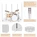 Drum Shield 6 Panels 2ft x 5ft - Acrylic panel with Stainless Steel Hinges - Perfect for Churches, Home Practice, and Live Performances. (6 panels)