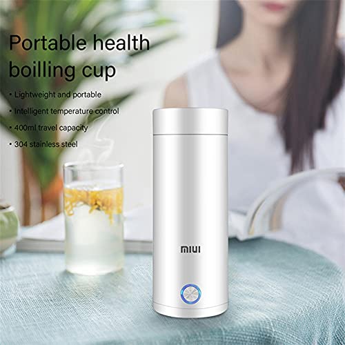 Hervidor eléctrico portátil 400 ml acero inoxidable miniatura 4