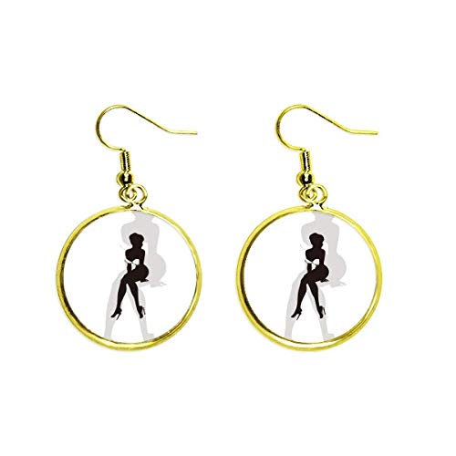 Pendientes largos mujer con acabado dorado elegante y diseño exclusivo