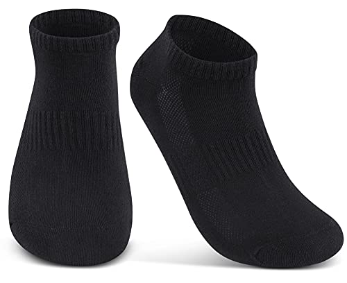 sockenkauf24 Lot de 10 Paires Chaussettes Basses Homme Femme Socquette Respirant avec Maille Coton Noir Blanc Gris - Image 3