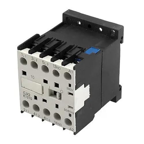 Contacteur AC 3P 12A CJX2-K1210 bobine 380V rail DIN 35mm