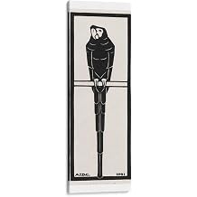 Canvas Lab | Ara - I by Julie de Graag | 8 x 24 in | Canvas Print Wall Art | Art deco, Black and White, Illustrations, Minimalist, Modern art, Nature, Vintage, Drawing