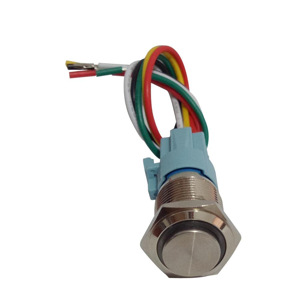 ATORSE™ 16Mm Waterproof Pushbutton Switch Latching On/Off Self-Locking Switch Blue-image-15