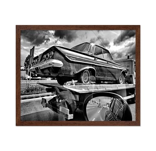 Monem Art Classic Vintage Car Black and White Photography Print