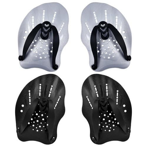 2 Paar Hand Paddles Schwimmen, Paddles Schwimmen, Fingerpaddles, Schwimmpaddels Hand, Finger Paddles Schwimmen, Handpaddel für Schwimmer für Erwachsene, Kinder, Unisex 2 Paar Hand Paddles Schwimmen, Paddles Schwimmen, Fingerpaddles, Schwimmpaddels Hand, Finger Paddles Schwimmen, Handpaddel für Schwimmer für Erwachsene, Kinder, Unisex