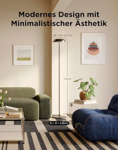 Govee Stehlampe Wohnzimmer mit Nebeleffekt,Unabhängige Tri-Zone Stehlampe – Ansicht 5