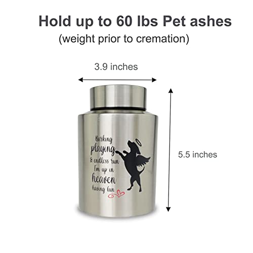 Pet Cremation Urns for Dogs Ashes, Up to 60 lbs Dog Memorial Keepsake Urns for Ashes-Medium (Playing in Heaven) Pet Cremation Urns for Dogs Ashes, Up to 60 lbs Dog Memorial Keepsake Urns for Ashes-Medium (Playing in Heaven)