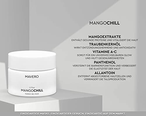 Feuchtigkeitsmaske Mavero Mangochill mit Vitamin C