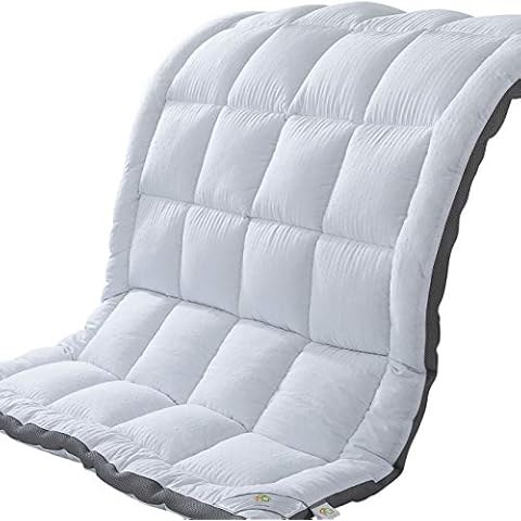 SUFUEE Mattress Topper King Air-Flow 3D Bubble Fabric Thick Quilted Alternative Down Pillow Top Mattress Cover Plush Hotel Quality Cover