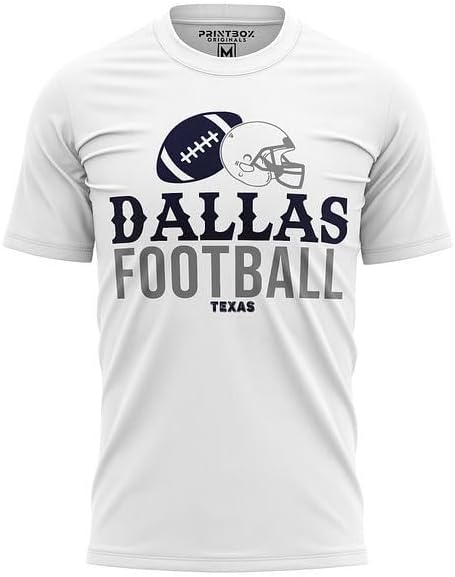 Camiseta de fútbol de Dallas Texas para hombre, camisas de Dallas, ropa de día de partido, camiseta de cuello redondo