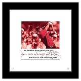 Gallery Pops Tiger Woods - Quote Always Get Better Wall Art, Black Framed Version, 12" x 12"