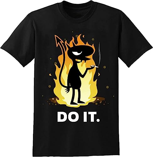 Handuo Disenchantment Luci T-Shirt Do It Tee Men's Unisex Tee Black L