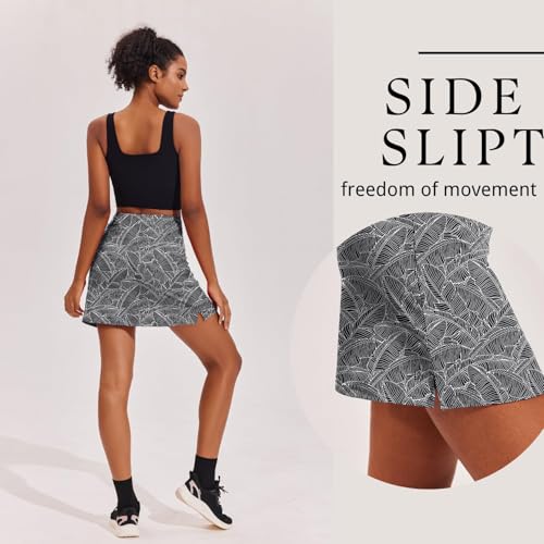Image of Ekouaer 16 inch Golf Skorts for Woman with Inner Pockets Silicone Grippers Tennis Skirt Quick Dry Athletic Pickleball Skort