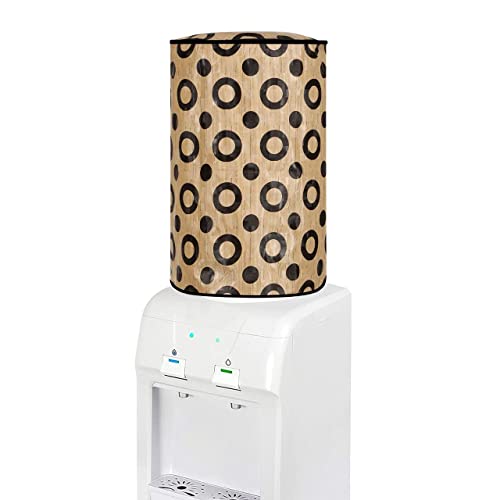 Image of Pack of 2 Pics. Polyvinyl Chloride Printed Waterproof and Oil-Proof Water Dispenser Bottle Cover, 20L, (Multicolour) (20 liter Water Bottel Cover) Combo Pack -Pack of 2 Pics. Brown Colour.
