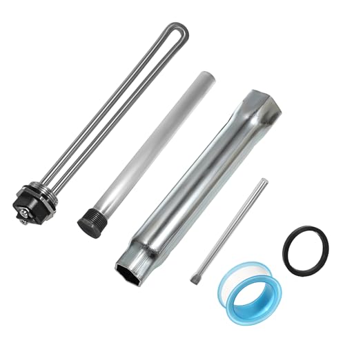 Image of OwnMy 5PCS RV Water Heater Elements with Socket Wrench, RV Water Heater Anode Rod Compatible with Suburban RV Water Heater Parts, Electric Hot Water Heater Element Replacement Kit for RV Campers