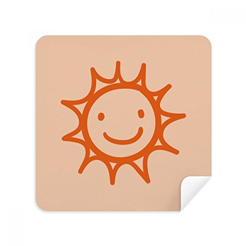 Chiffon de nettoyage téléphone et lunettes en tissu suède orange pour effacer les traces 2Pcs