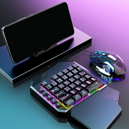 Clavier de jeu à une main rétroéclairé avec cordon USB haute résistance - 7