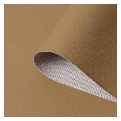 Tissu cuir PU beige de haute qualité pour la couture de sacs et de vêtements raffinés