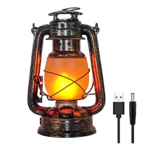 ACMHNC Vintage dimbar bordslampa Trådlös LED-bordslampa uppladdningsbar, Nostalgi skrivbordslampa batteridriven, perfekt för restaurang, bar, vardagsrum, sängbord, inomhus, utomhus
