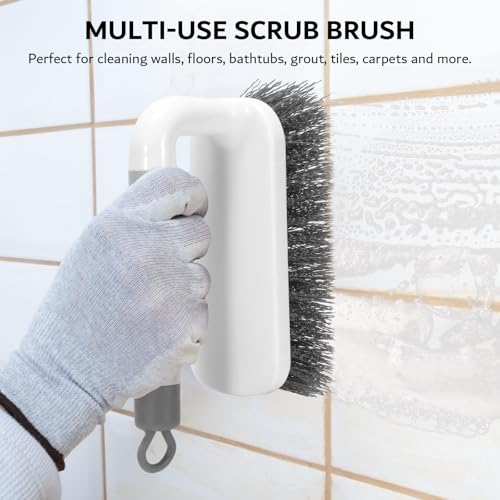 image for SetSail Scrub Brush, Heavy Duty Cleaning Brushes with Handle, Comfort 